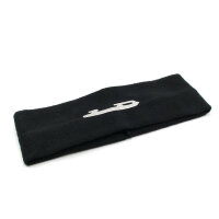 Fleece Headband with Figure Skating Blade, black