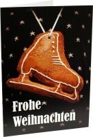 Greeting Card Figure Skates Gingerbread