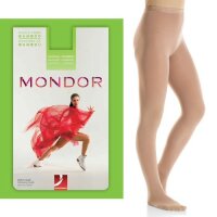 Mondor 3301 Bamboo Footed Figure Skating Tights, caramel