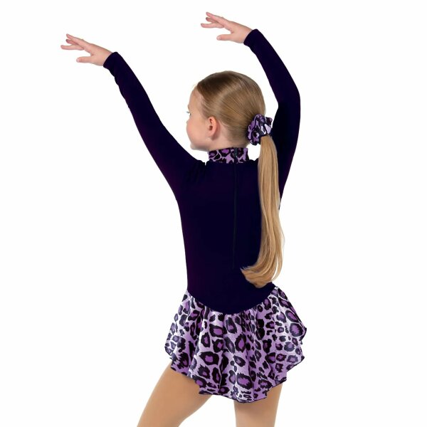 Jerrys Fleece Figure Skating Dress „Catwalk“, black / purple