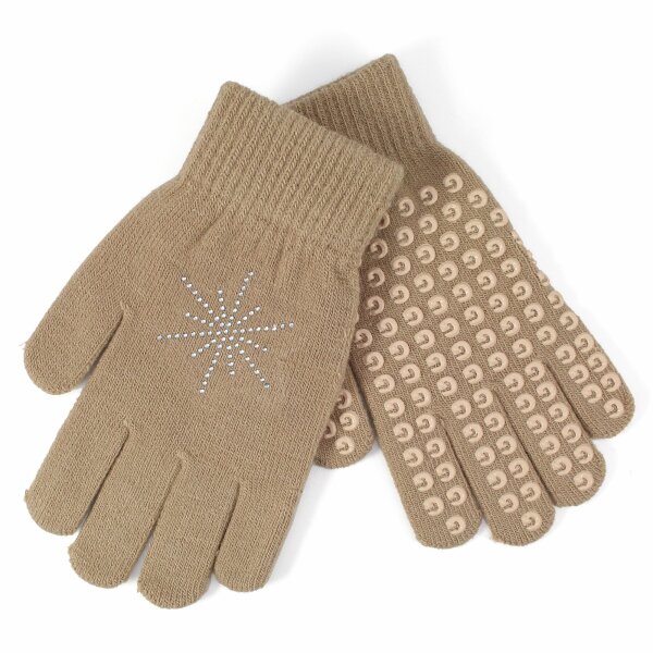 Graf Strass Stretching & Gripping Gloves, beige (skin)