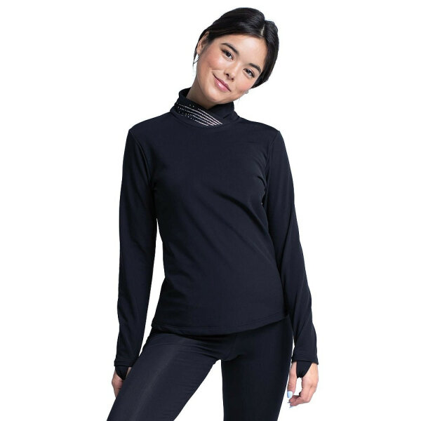 Intermezzo High Neck Thermo Longshirt, black