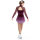 EliteXpression Figure Skating Dress „Classic Velvet“, plum