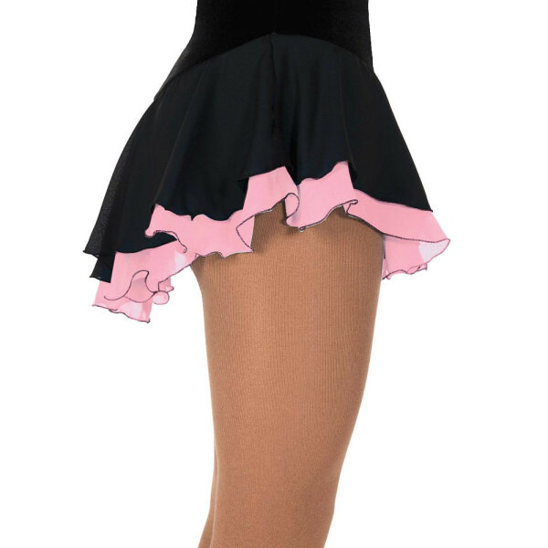 Jerrys Figure Skating Skirt 305 „Double Georgette“ black / blush