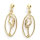 Catherine Fabre 2952 Earrings Biellmann Pirouette Oval Gold