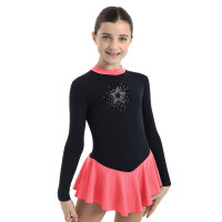 Intermezzo 31648 Skating Dress, black / coral