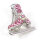 Pin - Schlittschuh mit Glitzersteinen, pink