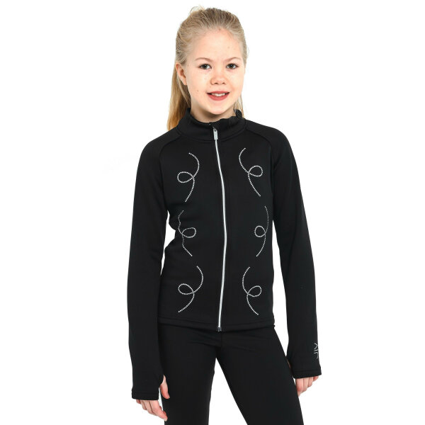 JIV „Loop“ Eiskunstlauf-Jacke, schwarz